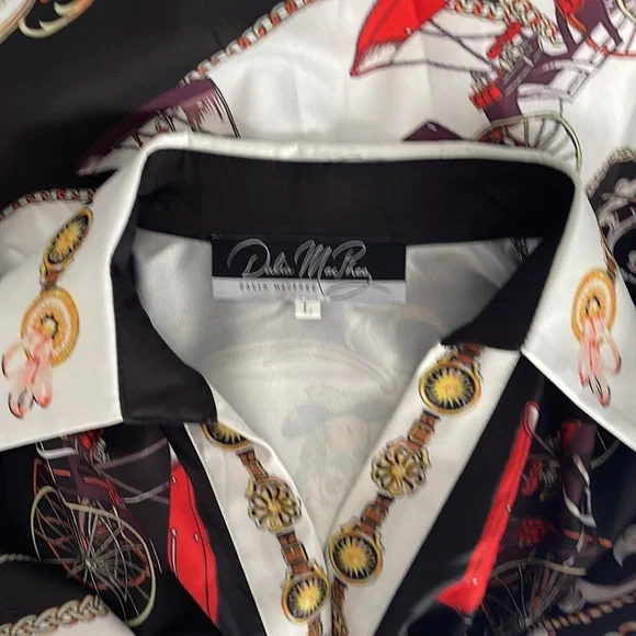 Dalia MacPhee button down shirt midi dress size L - Picture 10 of 12